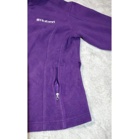 Eddie Bauer XL Purple Fleece Jacket – Full Zip, Pockets, Holland Embroidery - Picture 11 of 15